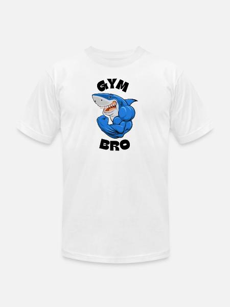 Gym bro - Unisex Jersey T-Shirt by Bella + Canvas - white