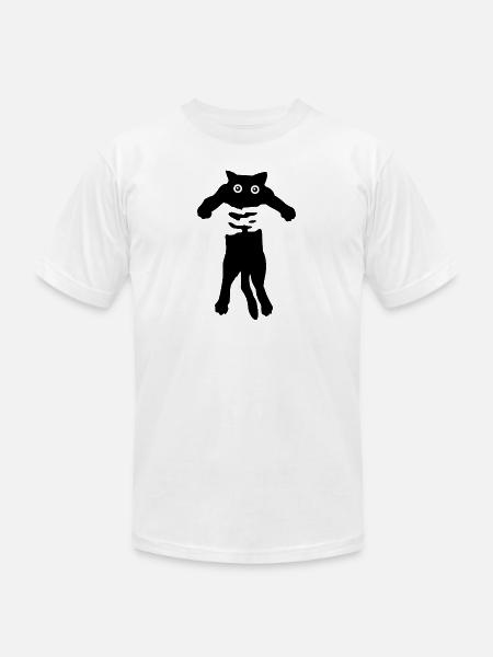 Flow cat - Unisex Jersey T-Shirt by Bella + Canvas - white