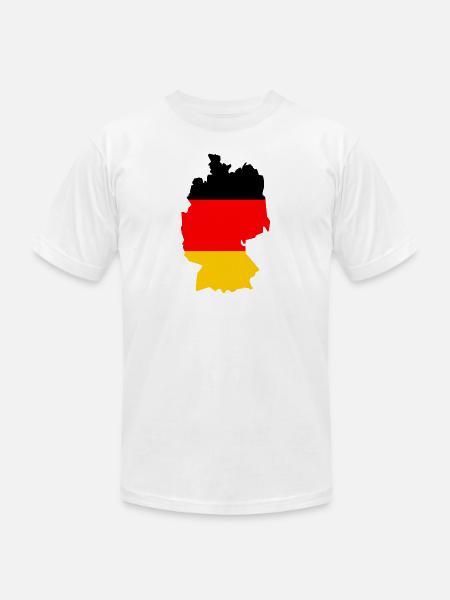 germany - Unisex Jersey T-Shirt by Bella + Canvas - white