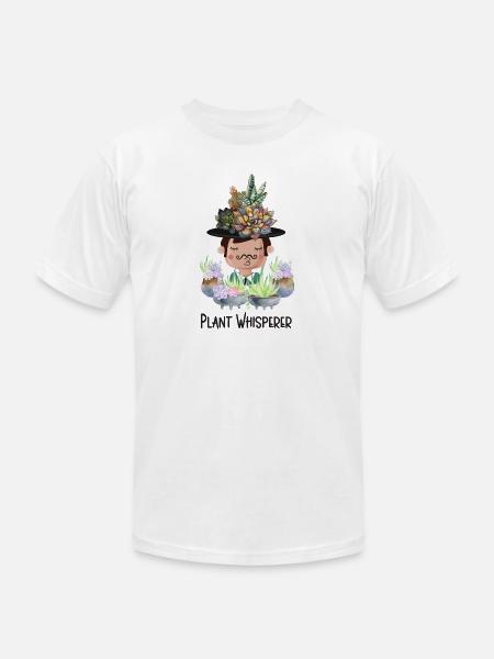 Plant Whisperer - Unisex Jersey T-Shirt by Bella + Canvas - white