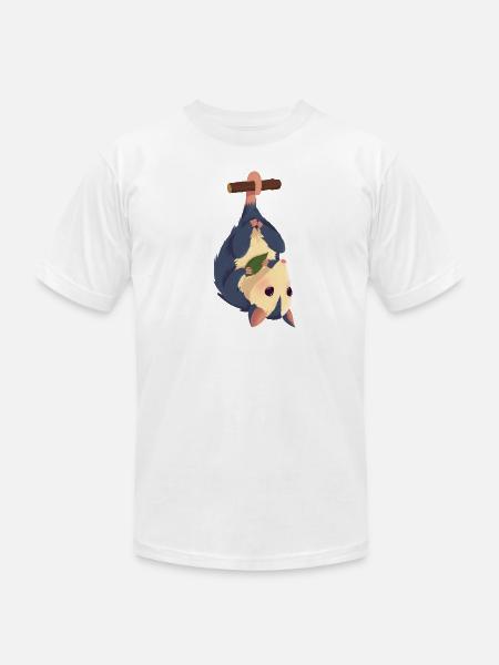 Cute opossum 1 1 - Unisex Jersey T-Shirt by Bella + Canvas - white