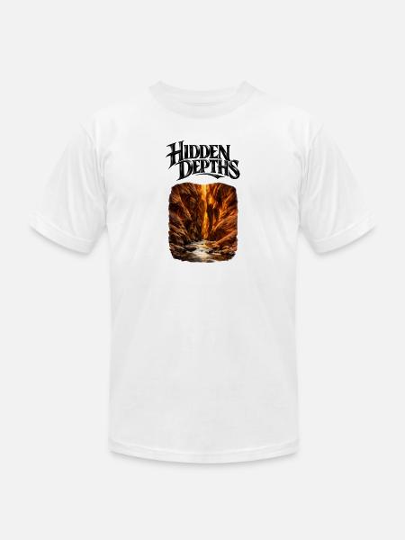 Hidden Depths Canyon Glow - Unisex Jersey T-Shirt by Bella + Canvas - white