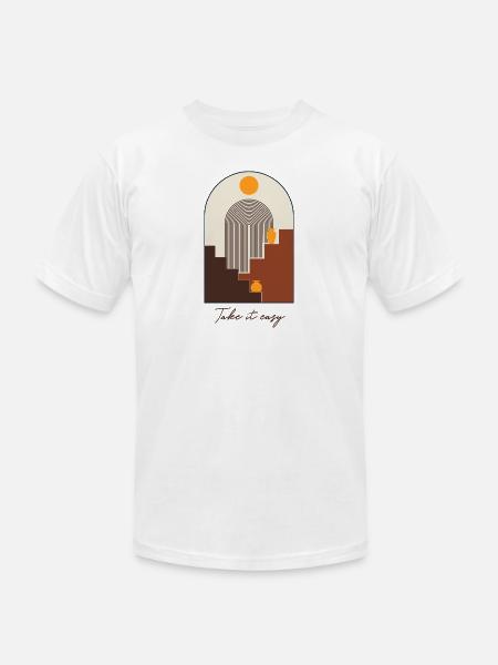Take It Easy - Unisex Jersey T-Shirt by Bella + Canvas - white