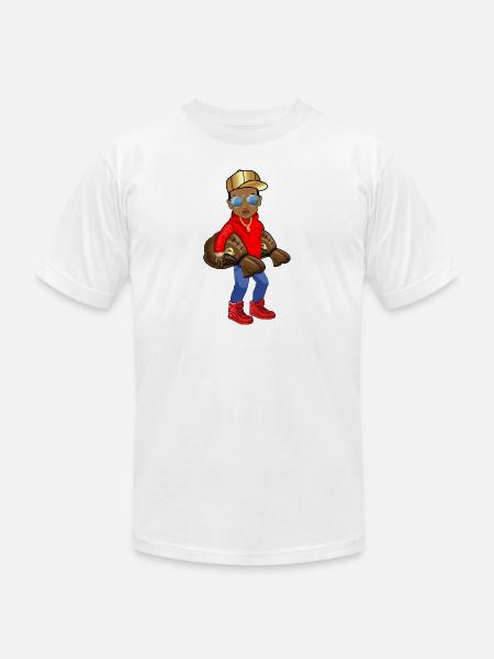 rich boy - Unisex Jersey T-Shirt by Bella + Canvas - white