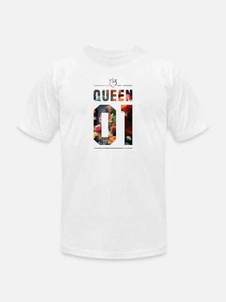 KING AND QUEEN - Unisex Jersey T-Shirt by Bella + Canvas - white