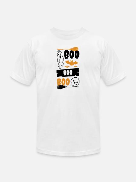 Boo boo boo - Unisex Jersey T-Shirt by Bella + Canvas - white