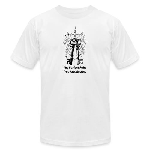 Valentine love keys - Unisex Jersey T-Shirt by Bella + Canvas