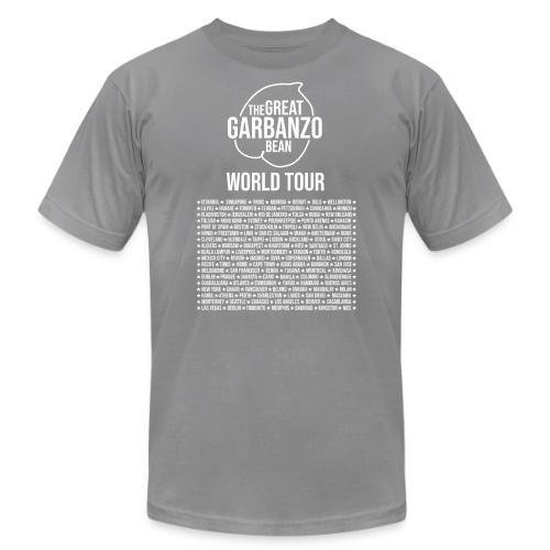 The Great Garbanzo Bean World Tour - Unisex Jersey T-Shirt by Bella + Canvas