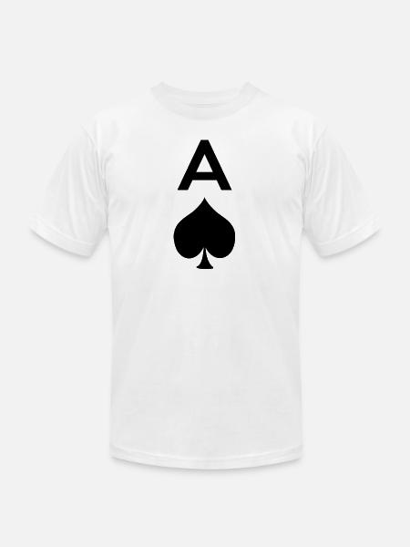 Ace Of Spades - Unisex Jersey T-Shirt by Bella + Canvas - white