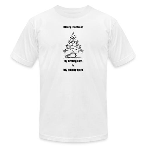 My Resting Face Is My Christmas Spirit T-Shirt - Unisex Jersey T-Shirt by Bella + Canvas