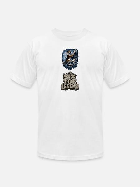 Alpine Husky Climber - Unisex Jersey T-Shirt by Bella + Canvas - white