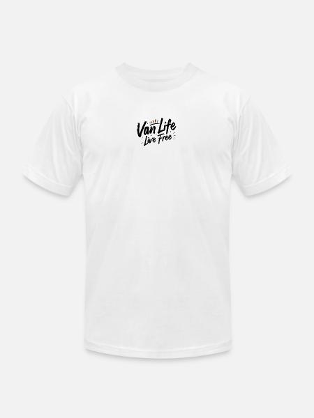 Van Life - Nocturnal Silhouette Sunburst - Unisex Jersey T-Shirt by Bella + Canvas - white