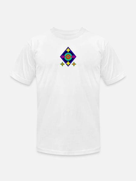 Diamond Stars - Unisex Jersey T-Shirt by Bella + Canvas - white