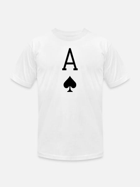 Ace of Spades - Unisex Jersey T-Shirt by Bella + Canvas - white