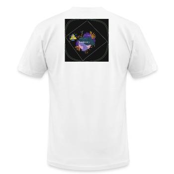 Women Power: Bold Balance Emblem - Unisex Jersey T-Shirt by Bella + Canvas - white - Back - Jose (178cm)