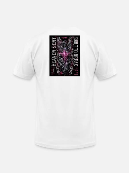 Heaven Bleed Neon Angel Wings - Unisex Jersey T-Shirt by Bella + Canvas - white