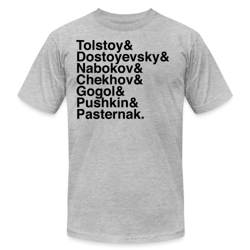 Russian Writers - Unisex Jersey T-Shirt by Bella + Canvas