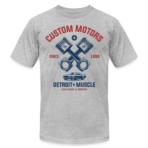 american muscle car vintage - Unisex Jersey T-Shirt by Bella + Canvas