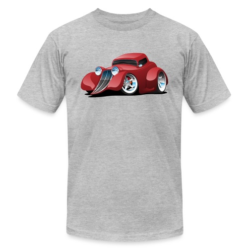 Red Hot Rod Restomod Custom Coupe Cartoon - Unisex Jersey T-Shirt by Bella + Canvas