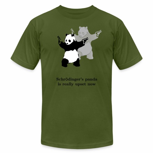 Schrödinger's panda is really upset now - Unisex Jersey T-Shirt by Bella + Canvas