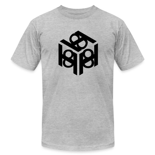 H 8 box logo design - Unisex Jersey T-Shirt by Bella + Canvas