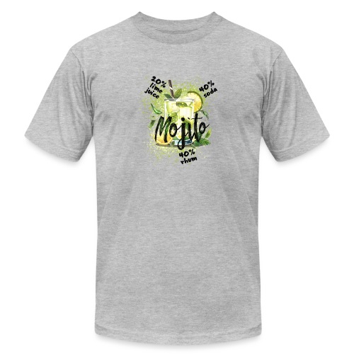 100% Mojito Cocktail - Unisex Jersey T-Shirt by Bella + Canvas