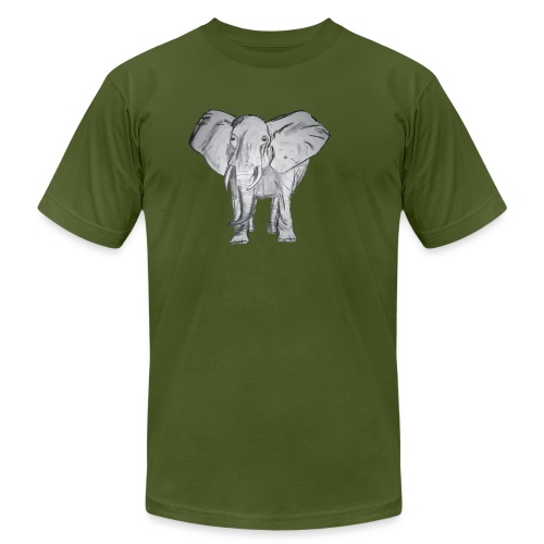 Big Elephant - Unisex Jersey T-Shirt by Bella + Canvas
