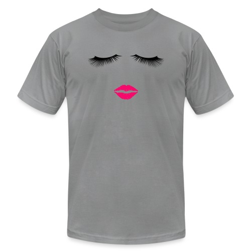 Lipstick and Eyelashes - Unisex Jersey T-Shirt by Bella + Canvas