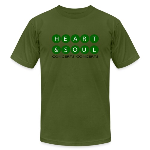 Heart & Soul Concerts green/ white bubble Horizon - Unisex Jersey T-Shirt by Bella + Canvas