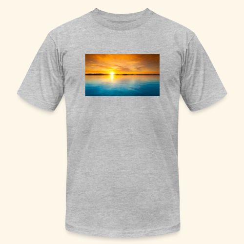 Sunrise over water - Unisex Jersey T-Shirt by Bella + Canvas