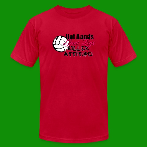 Hot Hands Volleyball - Unisex Jersey T-Shirt by Bella + Canvas