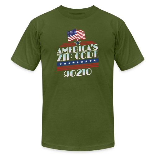 90210 Americas ZipCode Merchandise - Unisex Jersey T-Shirt by Bella + Canvas
