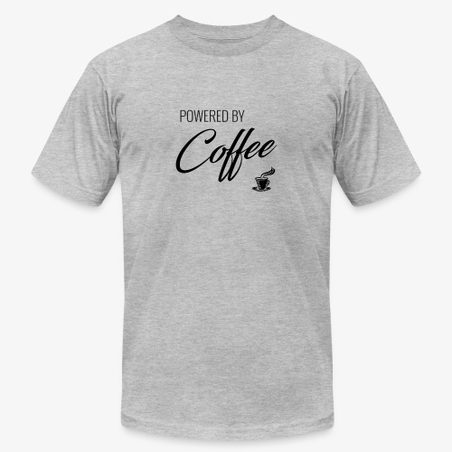 Powered by Coffee - Unisex Jersey T-Shirt by Bella + Canvas