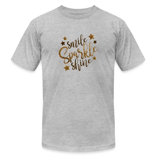 Smile Sparkle Shine - Unisex Jersey T-Shirt by Bella + Canvas