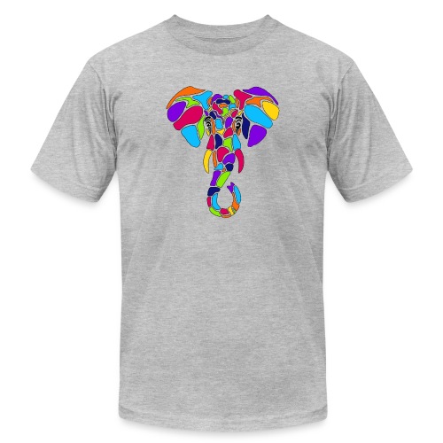 Art Deco elephant - Unisex Jersey T-Shirt by Bella + Canvas