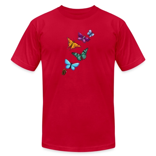 butterfly tattoo designs - Unisex Jersey T-Shirt by Bella + Canvas