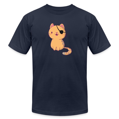 Cat with 3D glasses doing Vision Therapy! - Unisex Jersey T-Shirt by Bella + Canvas