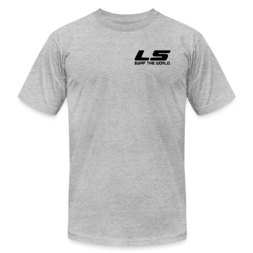 LS Swap The WORLD (Back and Front) - Unisex Jersey T-Shirt by Bella + Canvas