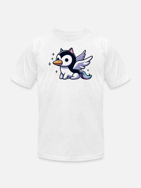 Pegasus Penguin - Unisex Jersey T-Shirt by Bella + Canvas -