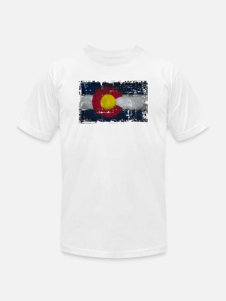 colorado colors - Unisex Jersey T-Shirt by Bella + Canvas - heather gray