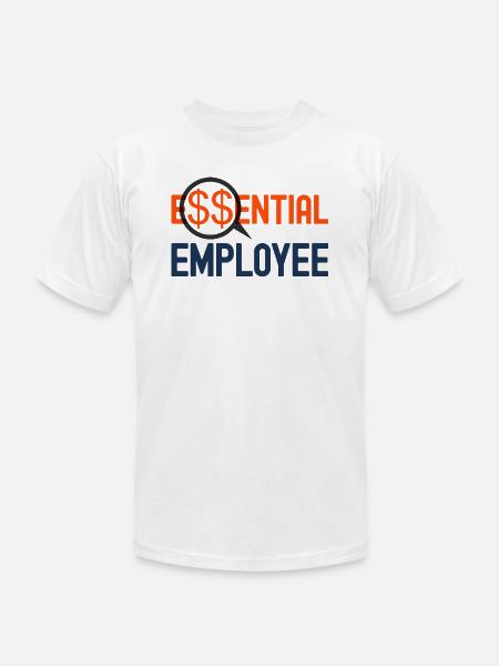 Essential Employee Dollar Sign - Unisex Jersey T-Shirt by Bella + Canvas - 