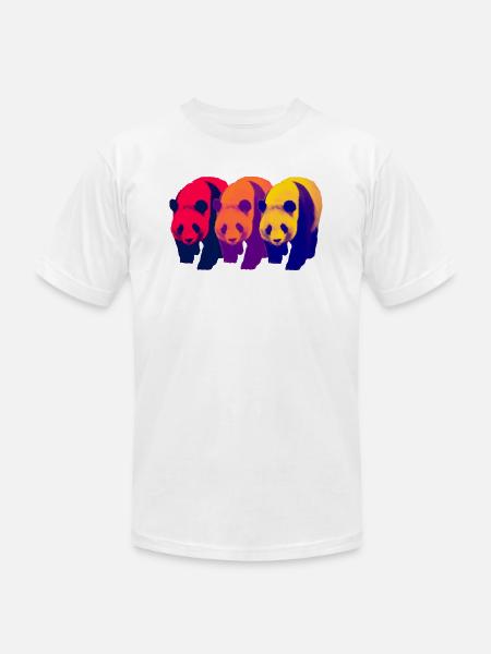 Panda trio 1 - Unisex Jersey T-Shirt by Bella + Canvas -
