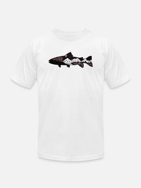 Mountain Trout - Unisex Jersey T-Shirt by Bella + Canvas -