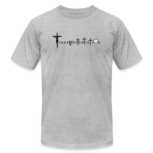 Transubstantiation Black Letters - Unisex Jersey T-Shirt by Bella + Canvas