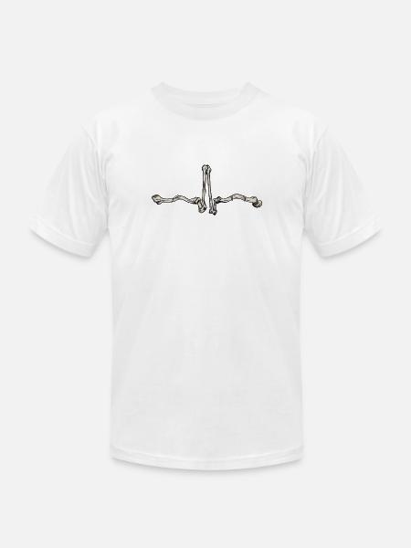 ECG bones - Unisex Jersey T-Shirt by Bella + Canvas - 