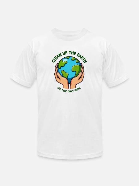 Clean Up the Earth - Unisex Jersey T-Shirt by Bella + Canvas - 