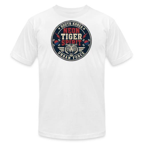 South Korea Fan Shirt — Neon Tiger Spirit - Unisex Jersey T-Shirt by Bella + Canvas