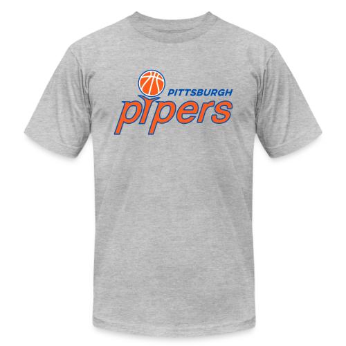 Pittsburgh Pipers - on Gray - Unisex Jersey T-Shirt by Bella + Canvas