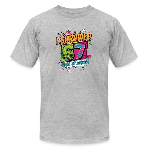I Survived 67 Days of School T-Shirt – Funny Teach - Unisex Jersey T-Shirt by Bella + Canvas