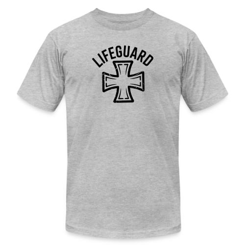 Lifeguard Cross Emblem - Unisex Jersey T-Shirt by Bella + Canvas